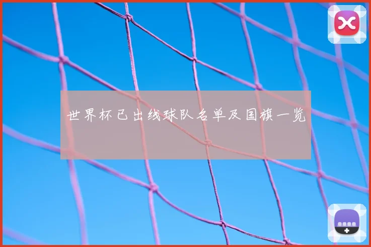 世界杯已出线球队名单及国旗一览